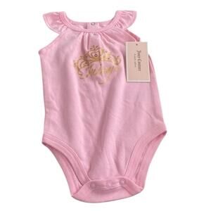 Juicy Couture pink ruffle Short sleeve onesie
